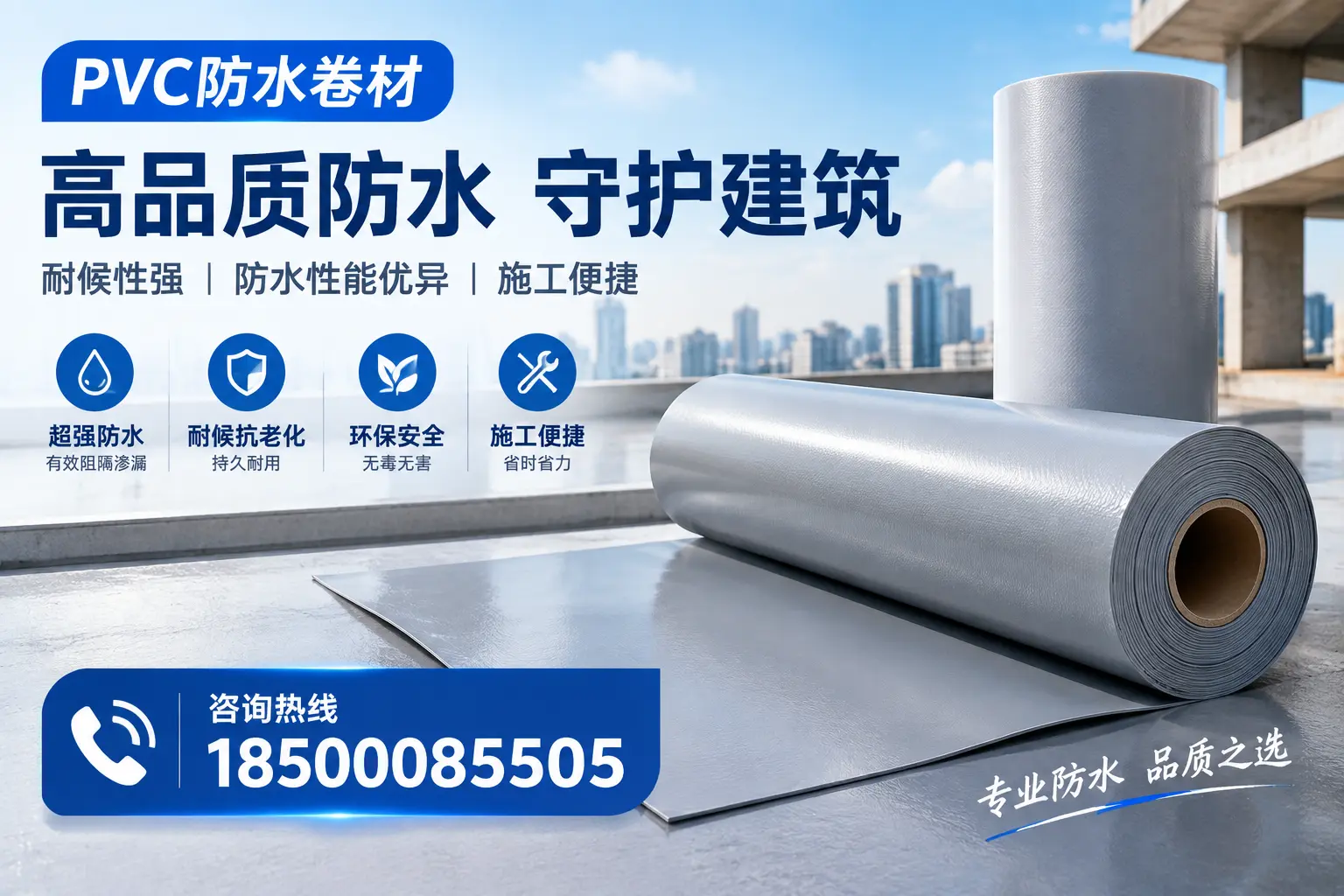 PVC防水卷材的防水效果评测,适合海西的科学依据