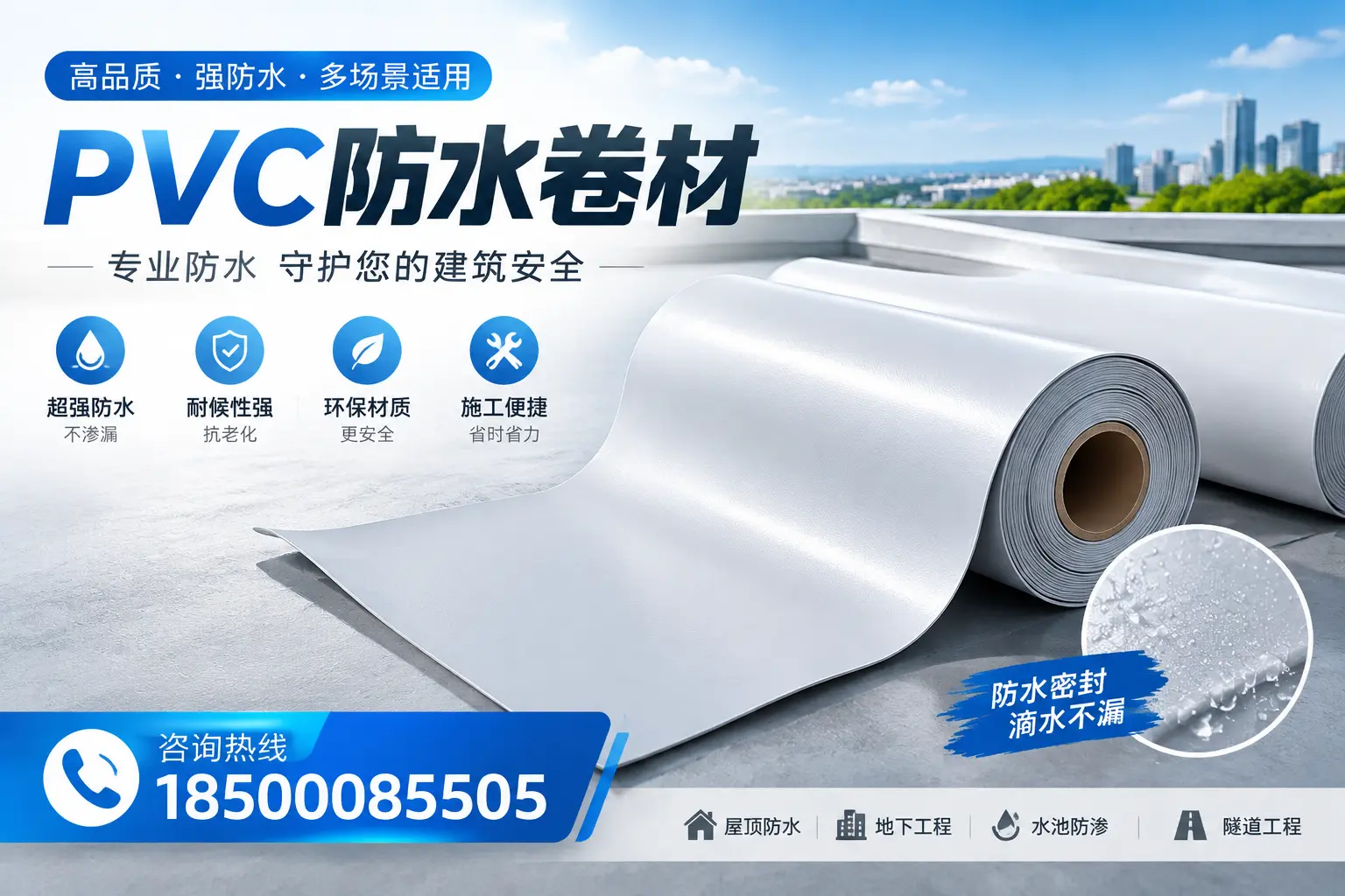 PVC防水卷材的市场竞争分析,海西品牌选择参考